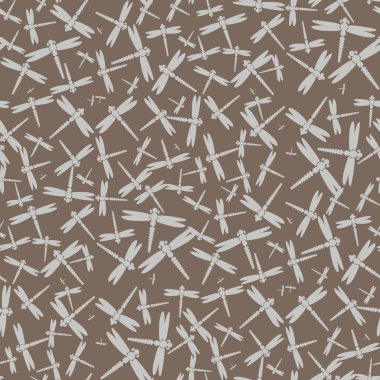 Dekoratif renkli seamless modeli ile şirin yusufçuk