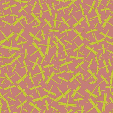 Dekoratif renkli seamless modeli ile şirin yusufçuk