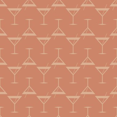 Tropik kokteyller renkli seamless modeli