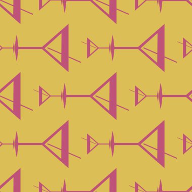 Tropik kokteyller renkli seamless modeli