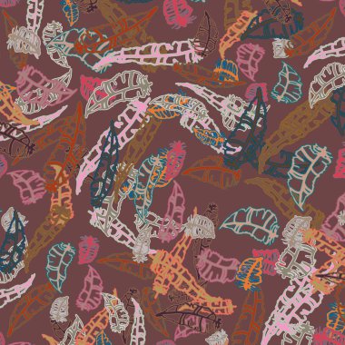 Tüyler, vektör çizim ile zemin 