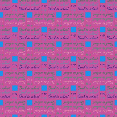 Okul hazırlıkları, arka plan için yeni dikişsiz desen. 