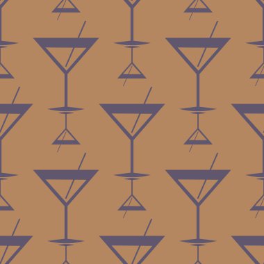 Tropik kokteyller renkli seamless modeli