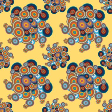 Soyut geometrik renkli seamless modeli daireler, arka plan ile