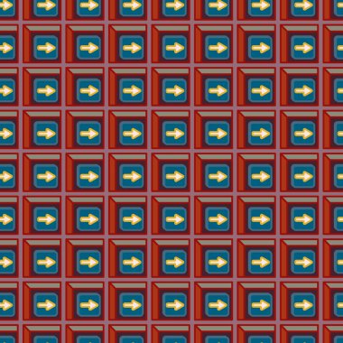 Ok düğmeleri ile Dikişsiz soyut desen