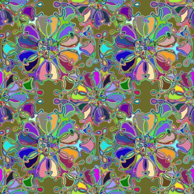 Soyut kaleydoskop renkli Dikişsiz desen arka planı için. 