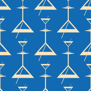 Tropik kokteyller renkli seamless modeli