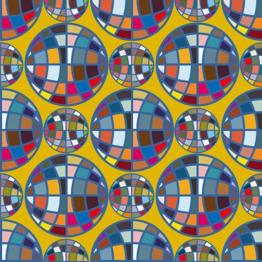 Renk seamless modeli ile işbirliği dünya küre.