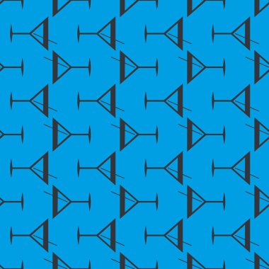 Tropik kokteyller renkli seamless modeli