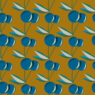 kiraz seamless modeli. Tekstil Ambalaj ve duvar kağıtları için iyi.