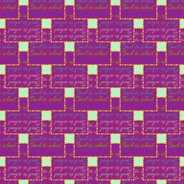 Okul hazırlıkları, arka plan için yeni dikişsiz desen. 