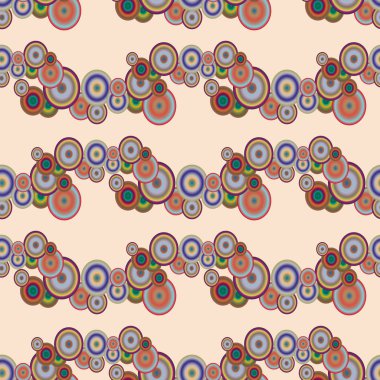 Soyut geometrik renkli seamless modeli daireler, arka plan ile