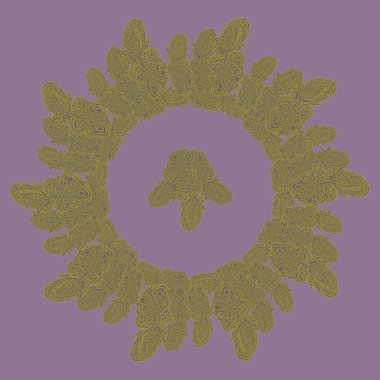 Stil zentangle yeni simetrik mandala sanat doodle ile esinlenerek.. 