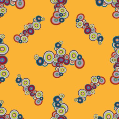 Soyut geometrik renkli seamless modeli daireler ile