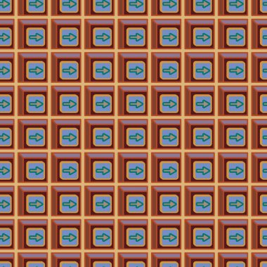 Ok düğmeleri ile Dikişsiz soyut desen