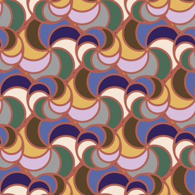 soyut geometrik renk desenli vektör çizimi