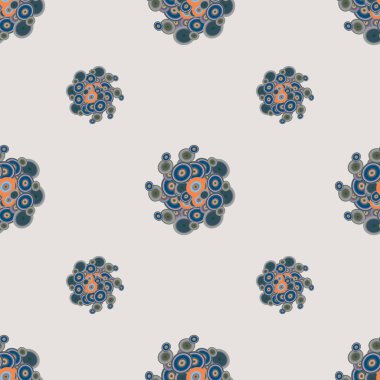 Soyut geometrik renkli seamless modeli daireler, arka plan ile