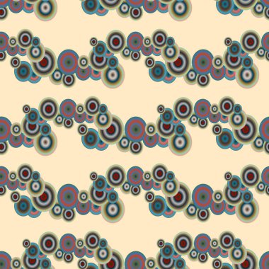 Soyut geometrik renkli seamless modeli daireler, arka plan ile