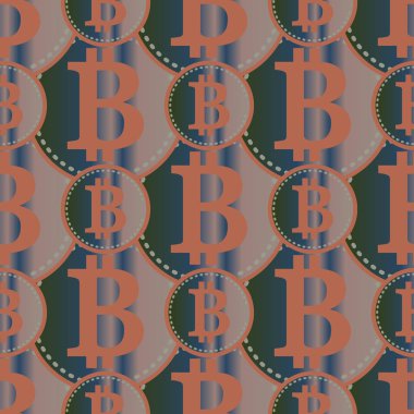 bitcoins parlak parlak pahalı sikkeleri ile Seamless modeli 