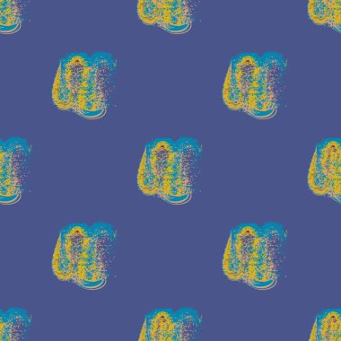 Bulutlar Dikişsiz desen şeklinde suluboya soyut leke.