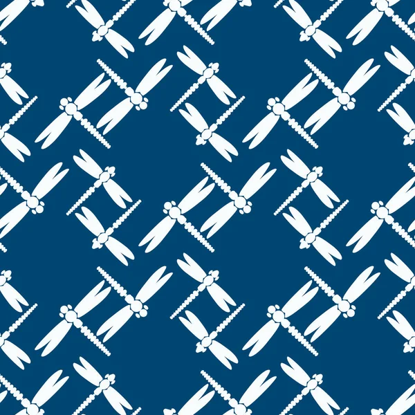 Dekoratif renkli seamless modeli ile şirin yusufçuk