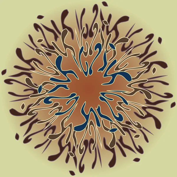 Yeni simetrik soyut mandala. Duvar kağıdı, desen dolgularını, web sayfaları, yüzey dokuları için dekoratif nesne-ebilmek var olmak kullanılmış.