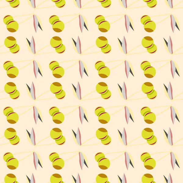 樱桃无缝模式 适用于纺织品包装和壁纸 — 图库矢量图片