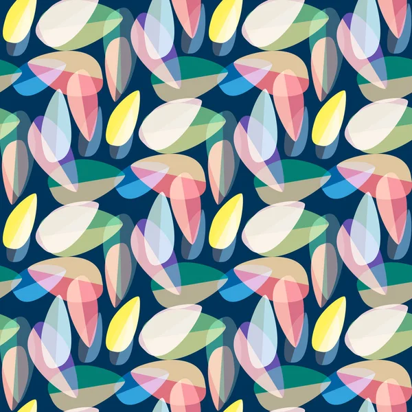 Parlak arka plan Dikişsiz desen çok renkli yapraklarda.
