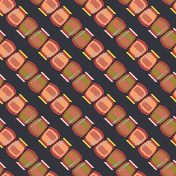 Kavanoz ile rustik ev konserve yeni dikişsiz desen arka planı için.