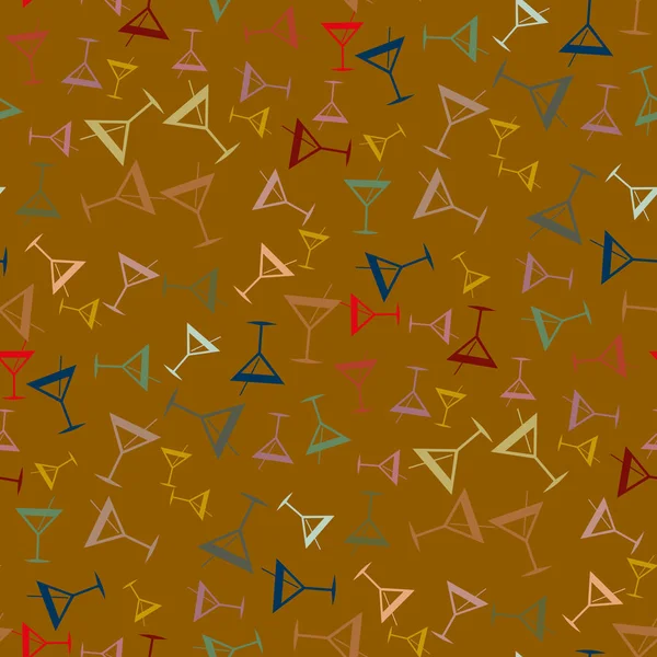 Tropik kokteyller renkli seamless modeli