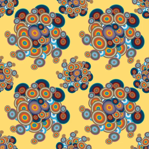 Soyut geometrik renkli seamless modeli daireler, arka plan ile