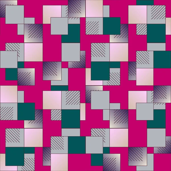 Abstrait Géométrique Coloré Motif Sans Couture — Image vectorielle