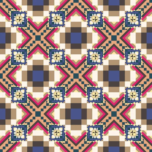 Geometrik etnik desen sorunsuz tasarım arka plan veya duvar kağıdı için