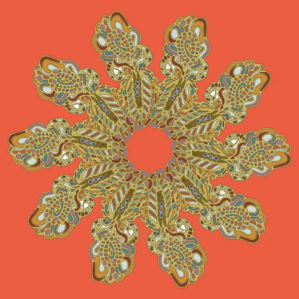 Stil zentangle yeni simetrik mandala doodle ile sanat esin kaynağı oldu. Duvar kağıdı, desen dolgularını, web sayfaları, yüzey dokuları için dekoratif nesne-ebilmek var olmak kullanılmış.