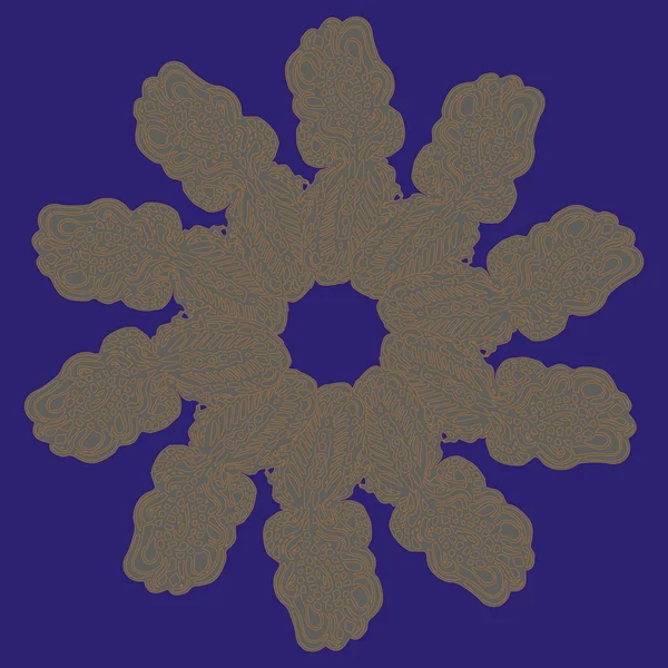 Basit renkli soyut mandala. Parlak dairesel süsleme basit şekiller oluşur. 