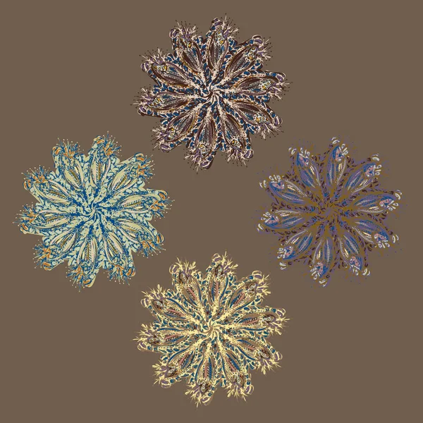 Stil zentangle yeni simetrik mandala doodle ile sanat esin kaynağı oldu. Duvar kağıdı, desen dolgularını, web sayfaları, yüzey dokuları için dekoratif nesne-ebilmek var olmak kullanılmış.