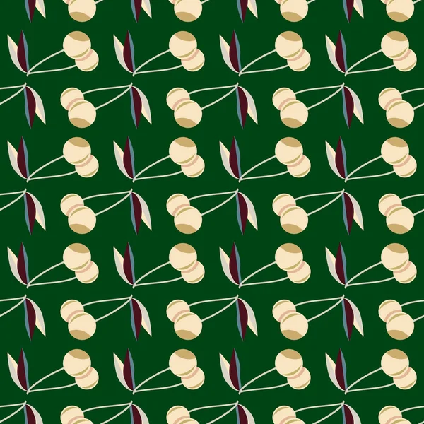 kiraz seamless modeli. Tekstil Ambalaj ve duvar kağıtları için iyi.