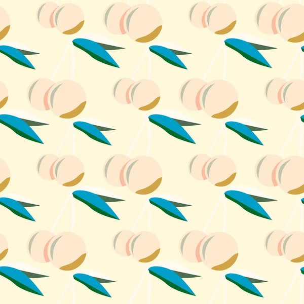 kiraz seamless modeli. Tekstil Ambalaj ve duvar kağıtları için iyi.