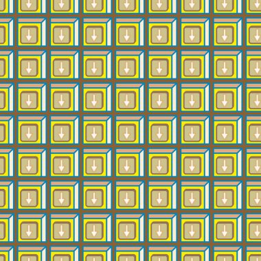 Ok düğmeleri ile Dikişsiz soyut desen