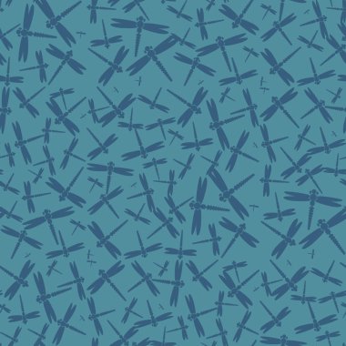 Dekoratif renkli seamless modeli ile şirin yusufçuk