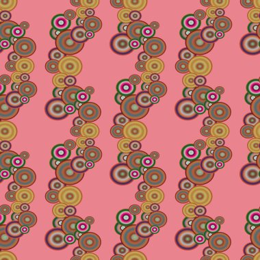 Soyut geometrik renkli seamless modeli daireler, arka plan ile