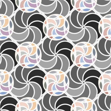 soyut geometrik renk desenli vektör çizimi