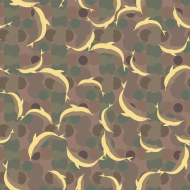 Yunuslar su altında çizim arka planı için bir sürü ile sorunsuz doku