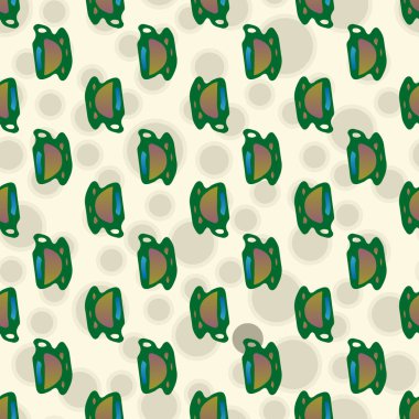 Bardak kahve veya çay arka plan seamless modeli üzerinde noktalı.