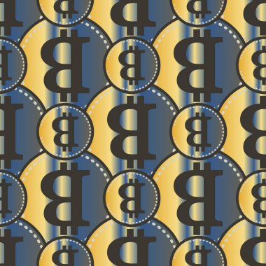 bitcoins parlak parlak pahalı sikkeleri ile Seamless modeli 