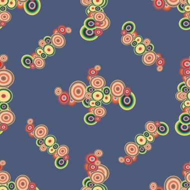 Soyut geometrik renkli seamless modeli daireler ile