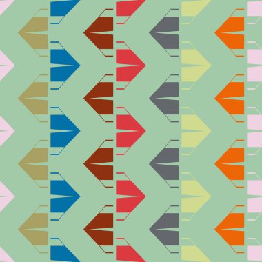 çizgi film kamp çadırları ile renk seamless modeli