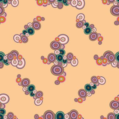 Soyut geometrik renkli seamless modeli daireler ile