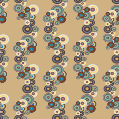 Soyut geometrik renkli seamless modeli daireler, arka plan ile