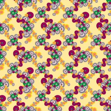 Soyut geometrik renkli seamless modeli daireler, arka plan ile